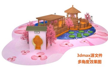 春季美陳桃花場(chǎng)景布置