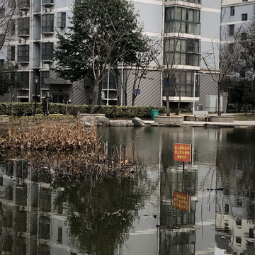 住宅楼水景