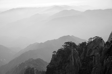 水墨黄山