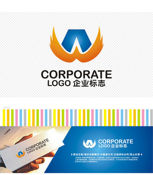 WA字母logo