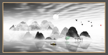 中國(guó)水彩水墨裝飾畫(huà)