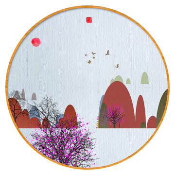 水彩水墨藝術(shù)畫