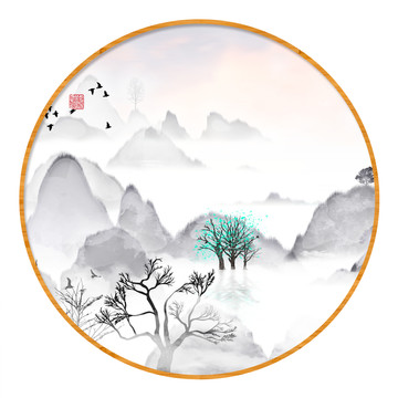 工藝裝飾水墨畫