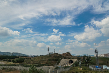 蓝天白云铁路隧道