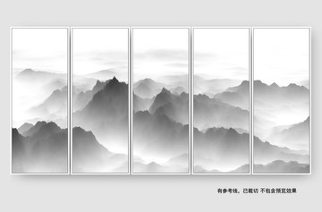 寫意簡約山水裝飾畫