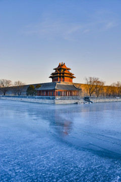 故宮角樓冬景