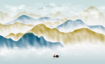 裝飾山水畫(huà)