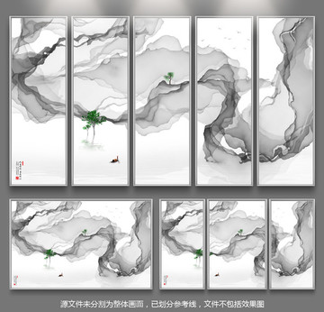 新中式抽象意境水墨画禅境