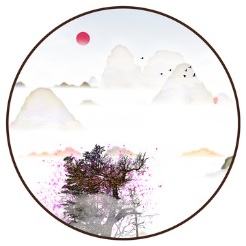 意境禪意裝飾抽象畫