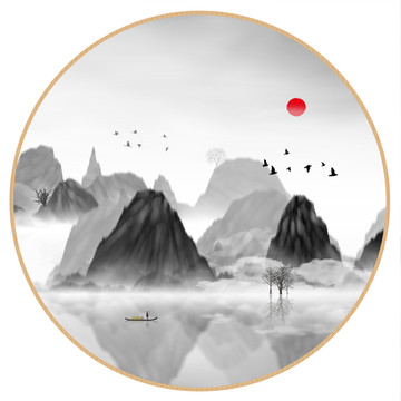 水彩水墨藝術(shù)畫