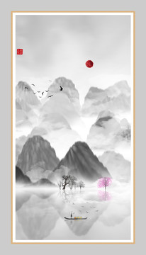 意境禪意裝飾抽象畫(huà)