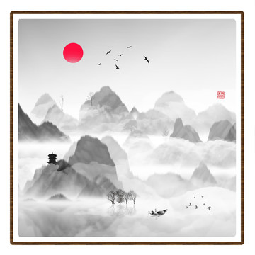 抽象畫彩墨肌理油畫