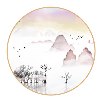 中國(guó)水彩水墨裝飾畫(huà)