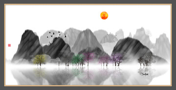 水彩水墨藝術(shù)畫