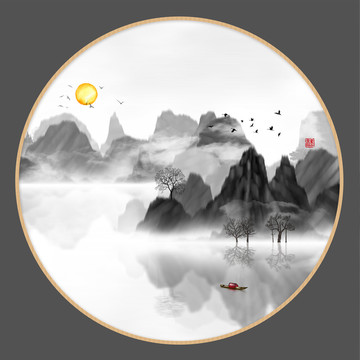 抽象畫彩墨肌理油畫
