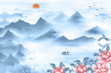 水墨山水畫