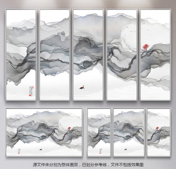 意境禪意水墨畫