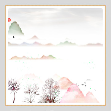 水彩水墨藝術(shù)畫