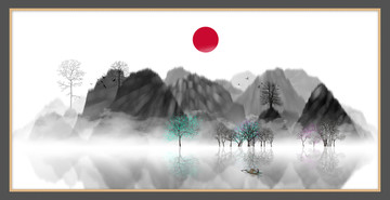 水彩水墨藝術(shù)畫