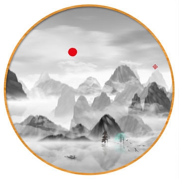 寫意山水畫