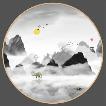 水彩水墨藝術(shù)畫