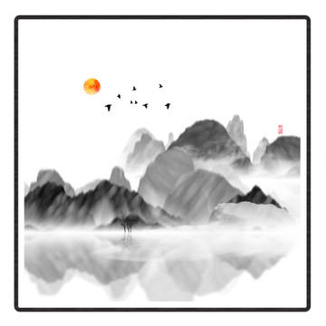 寫意山水畫