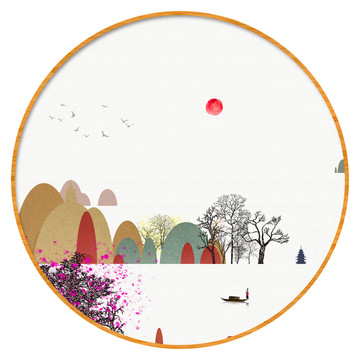 水彩水墨藝術(shù)畫