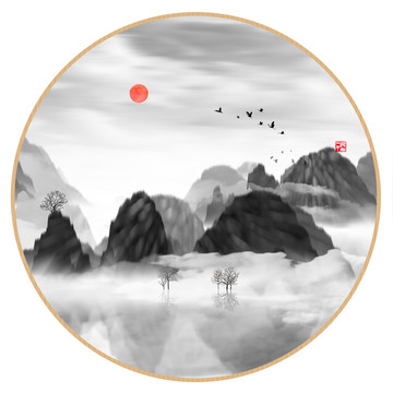 工藝裝飾水墨畫