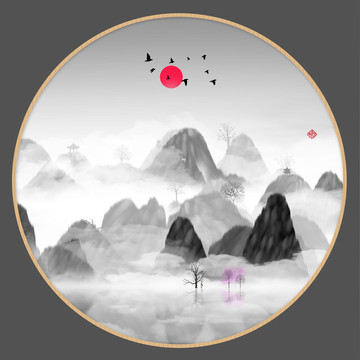 抽象畫(huà)彩墨肌理油畫(huà)