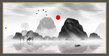 水彩水墨藝術(shù)畫