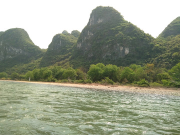 桂林山水漓江沿岸风光