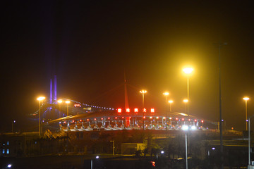 珠海港珠澳大桥夜景