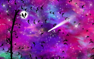 高清星空裝飾畫