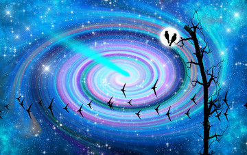 高清星空裝飾畫