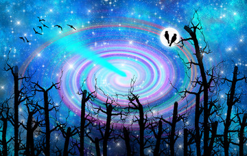 高清唯美絢麗的星空?qǐng)D