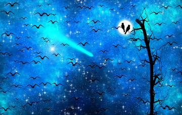 高清唯美絢麗的星空圖