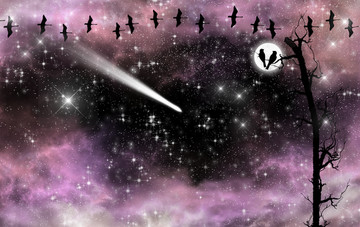 高清唯美絢麗的宇宙星空圖
