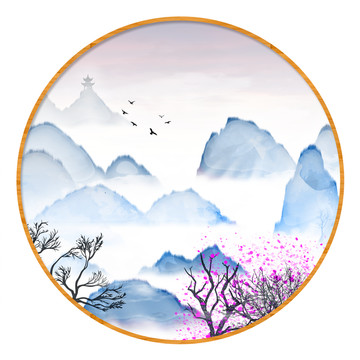 水彩水墨藝術(shù)畫