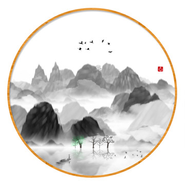 水彩水墨藝術(shù)畫