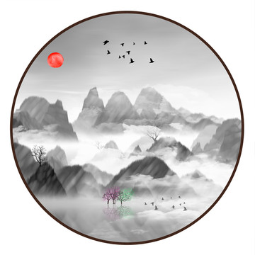 抽象畫彩墨肌理油畫
