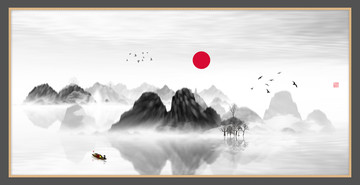 中國(guó)水彩水墨裝飾畫(huà)