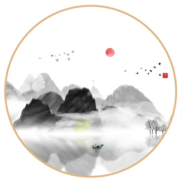 寫意山水畫