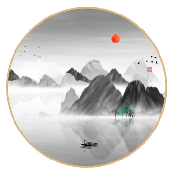 水彩水墨藝術(shù)畫
