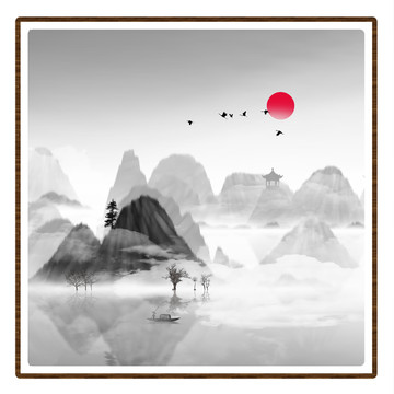 水彩水墨藝術(shù)畫