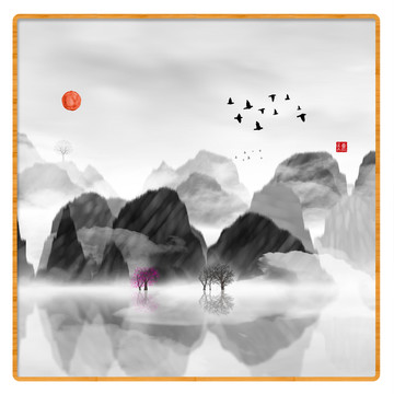 抽象畫(huà)彩墨肌理油畫(huà)