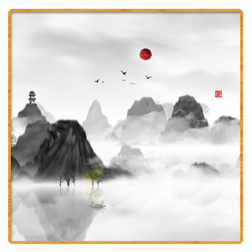 寫(xiě)意山水畫(huà)