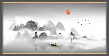 意境禪意裝飾抽象畫(huà)