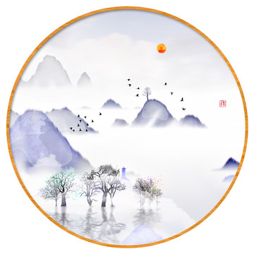 水彩水墨藝術(shù)畫(huà)