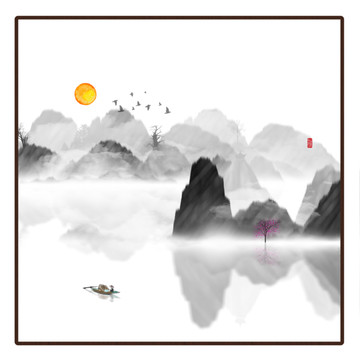 工藝裝飾水墨畫
