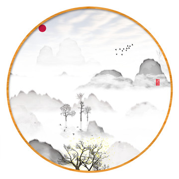 工藝裝飾水墨畫